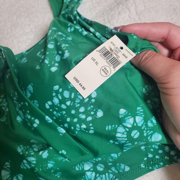 Aerie Green Bikini Set Scoop Top, Cheekier Bottoms Women's XL NEW Cheeky NWT - Picture 8 of 15